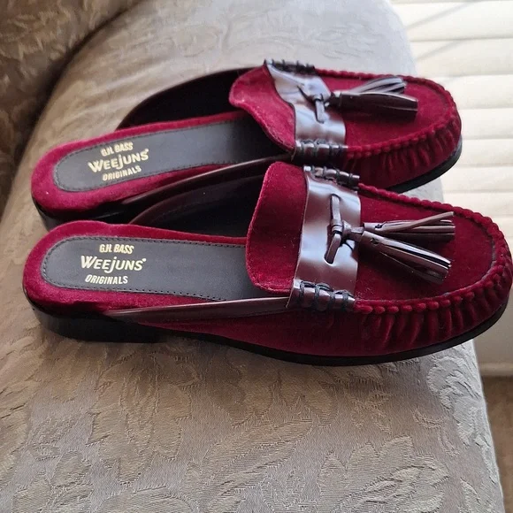 Willow Mule Velvet Loafers Size 7 M - Picture 2 of 6